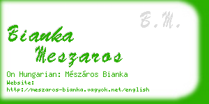bianka meszaros business card