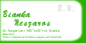 bianka meszaros business card